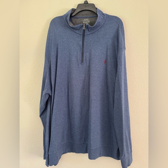 Polo Ralph Lauren Blue Zip Pullover Size 3XB - Picture 1 of 4